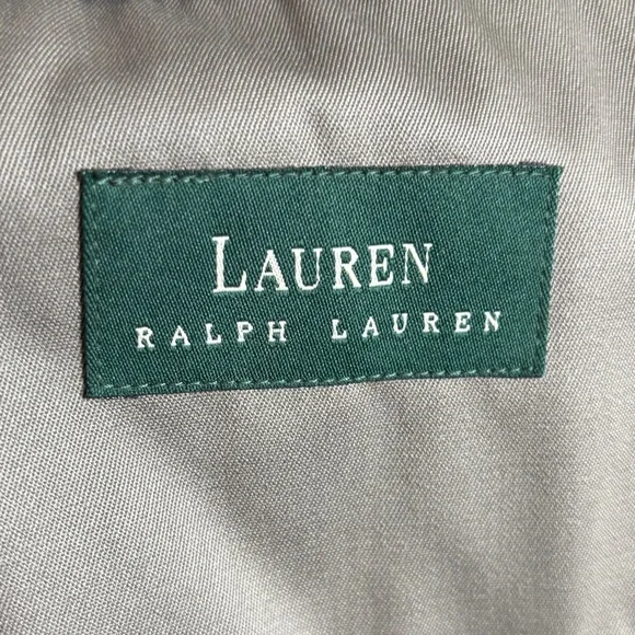 Lauren Ralph Lauren mens trench coat tan size 42R double breasted zip out liner - Picture 9 of 11